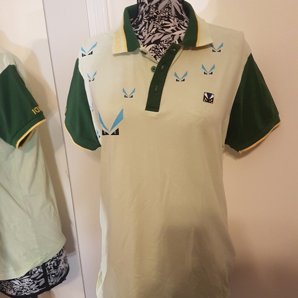 Vintage fendi polo shirt, signature logo - Picture 1 of 8